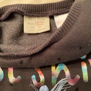 Zara toddler girl pants and sweatshirt